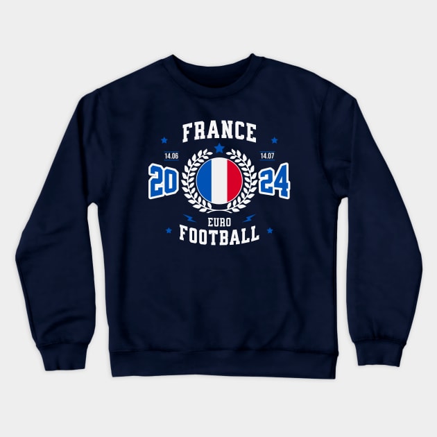 France 2024 Football Supporter Crewneck Sweatshirt by Kicosh